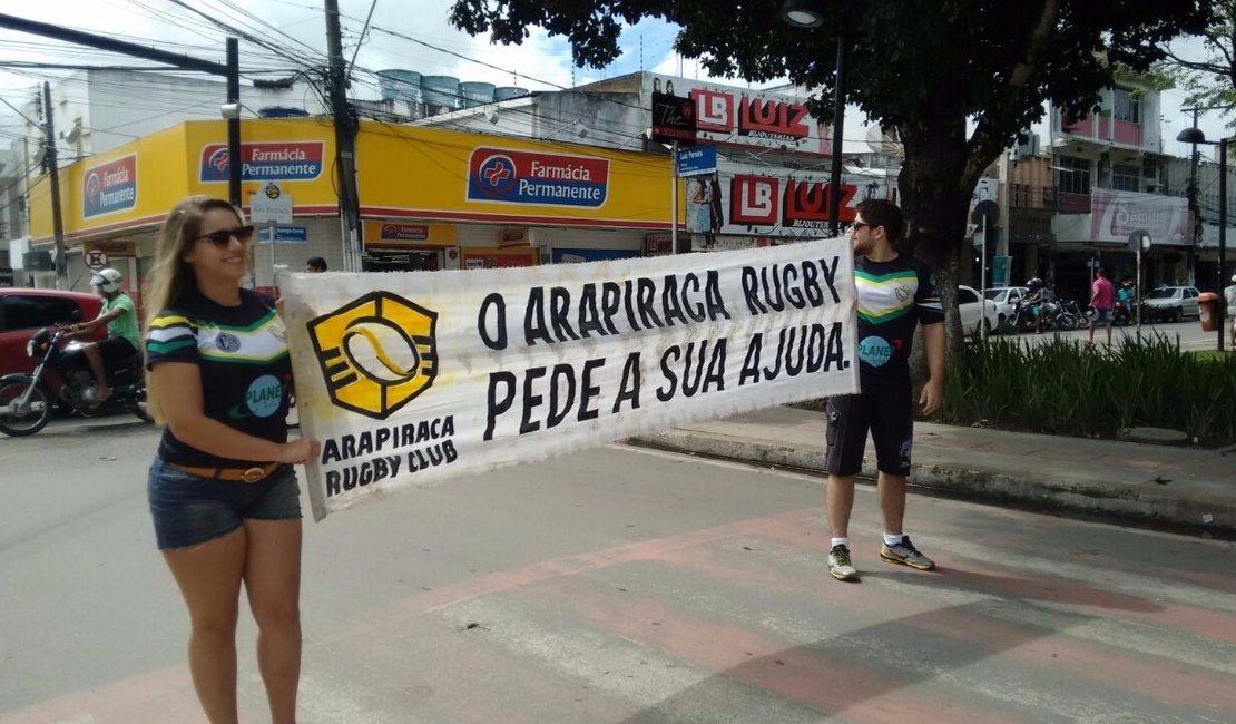 Antes de disputar Copa, ASA/Arapiraca Rugby Club realiza pedágio em Arapiraca