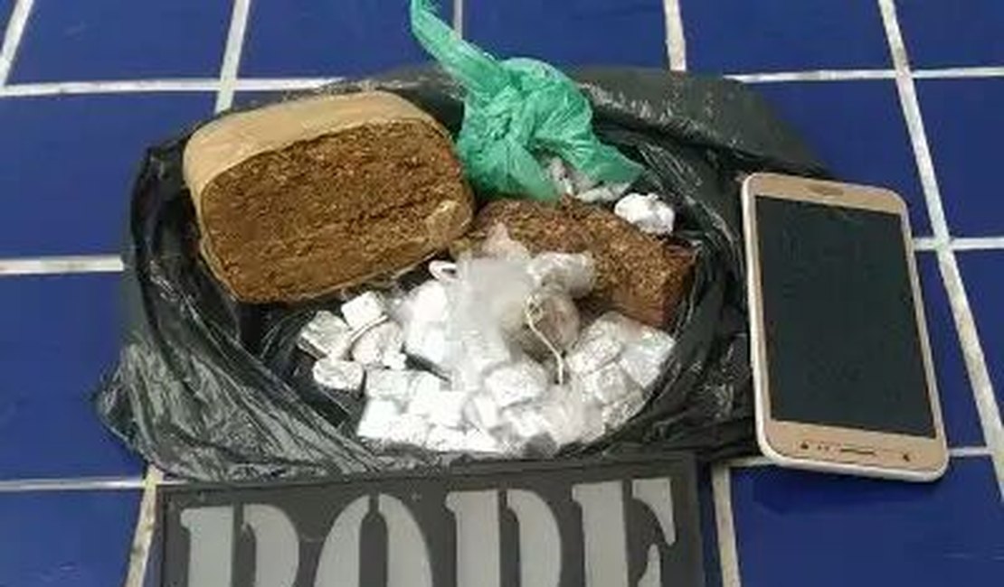 Operação conjunta realizada pelo BOPE em Maceió e Paripueira prende três e apreende um quilo de maconha