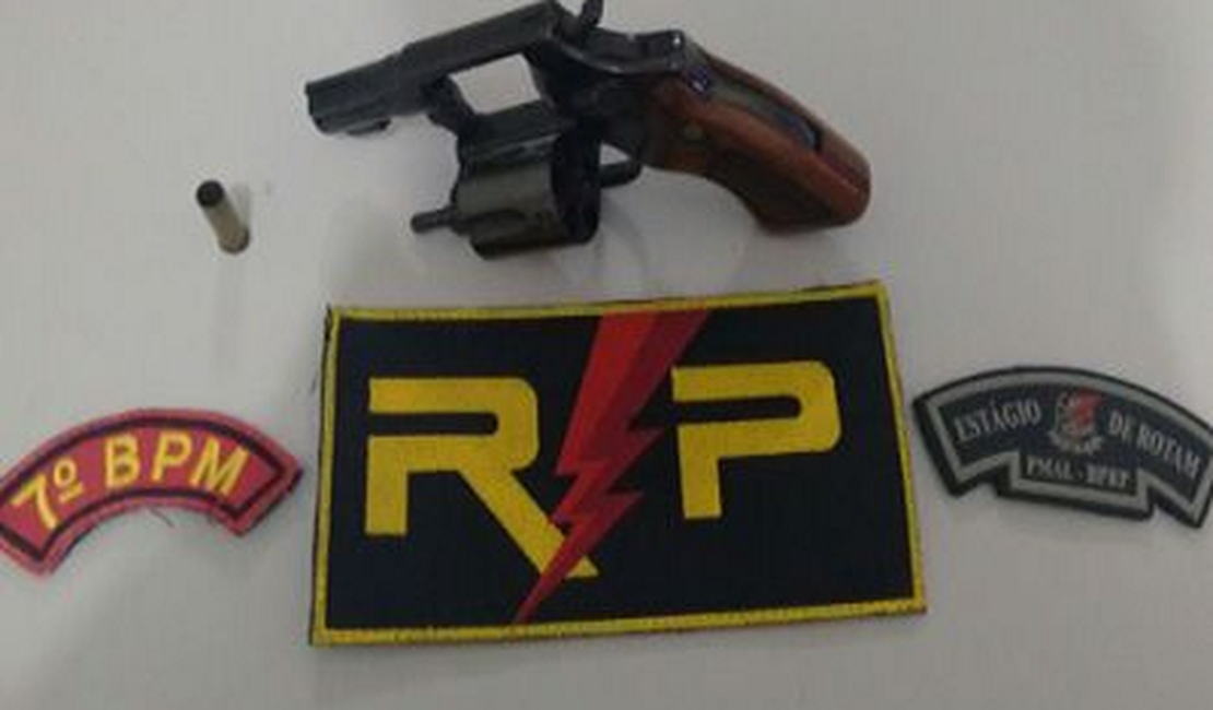 Radiopatrulha do 7º BPM apreende arma de fogo na Zona Rural de Santana do Ipanema