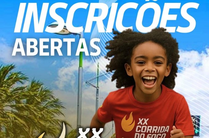 Corpo de Bombeiros inicia inscrições para Circuito Kids na 20ª edição da Corrida do Fogo