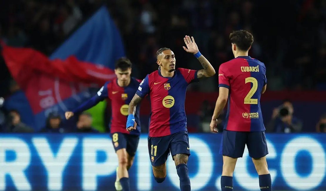 Rafinha marca e garante empate de Barça com Inter na Liga dos Campeões