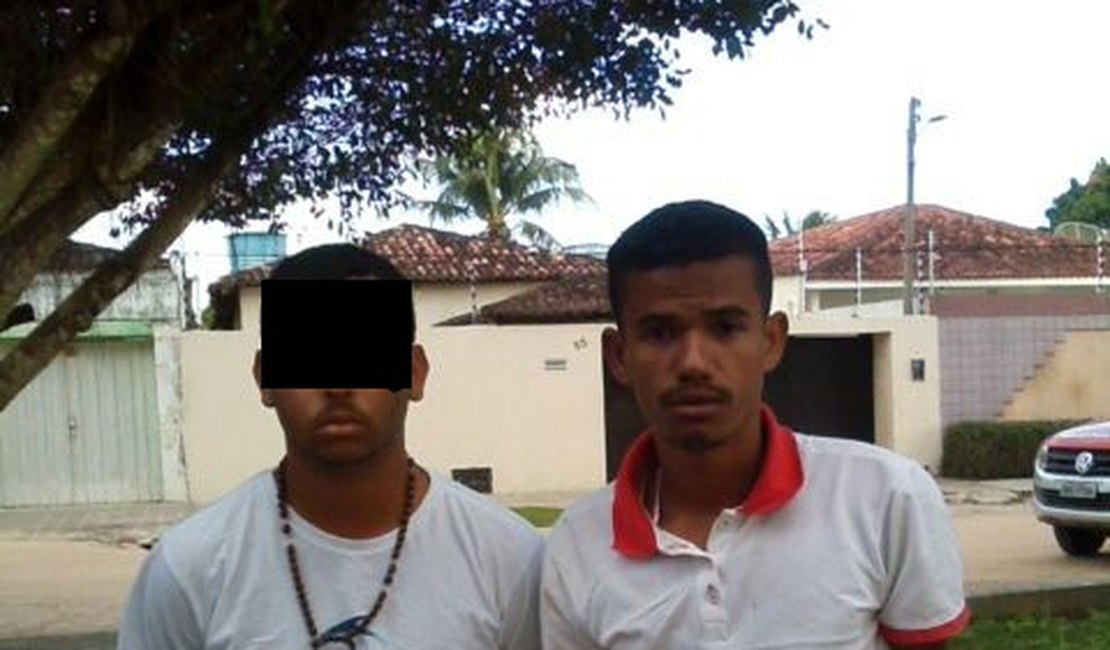 Após tentativa de assalto, PM apreende menor e prende jovem em Arapiraca