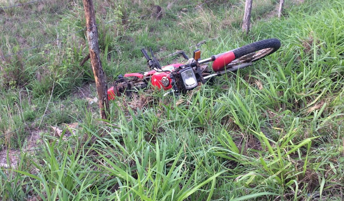 Homem sofre grave acidente com motocicleta na AL-220
