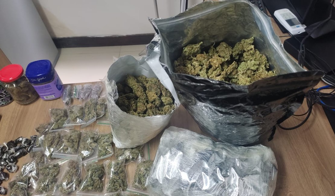 Ação conjunta resulta na prisão de investigado por tráfico de drogas em Maceió