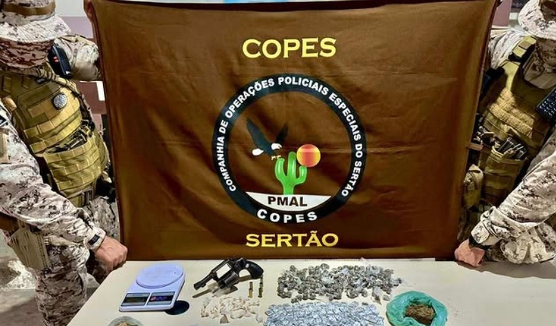 Suspeito de chefiar tráfico de drogas morre após trocar tiros com a polícia no Sertão de Alagoas