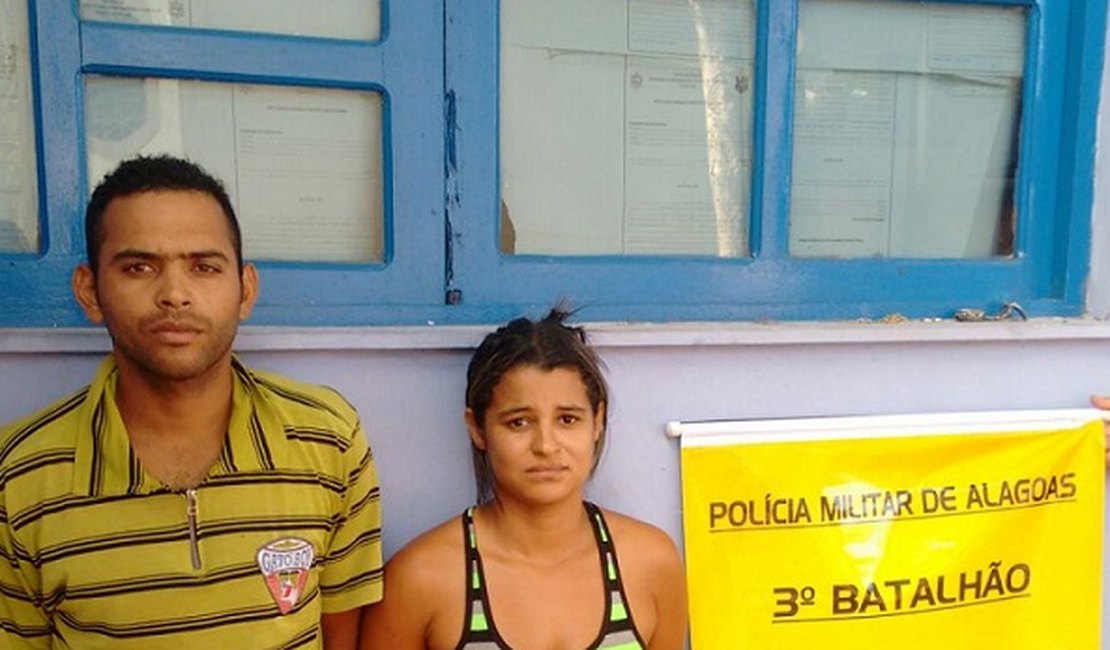 Após denúncia, casal é detido com carro roubado em Arapiraca