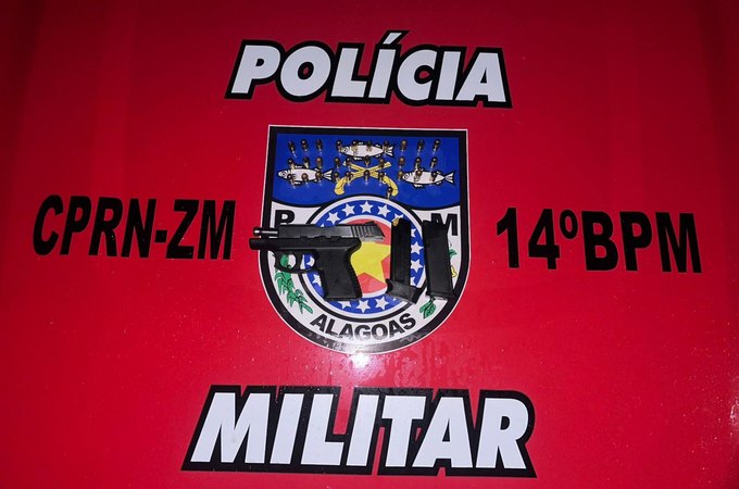 Ação da PM prende homem suspeito de ameaçar vizinho com arma de fogo no interior de Alagoas