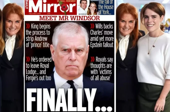 Escândalo Real: Príncipe Andrew perde título, é expulso de residência oficial e arrasta família para o fundo do poço