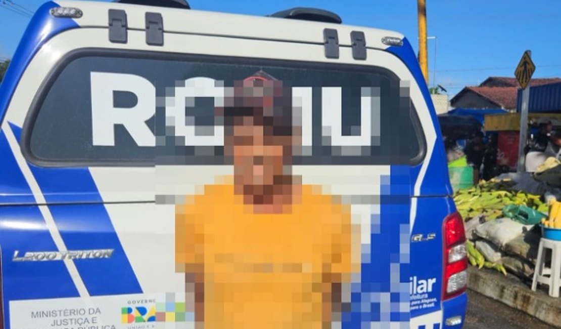 Foragido por estupro de cunhada de 11 anos, em Taquarana, é preso durante feira livre em Pilar