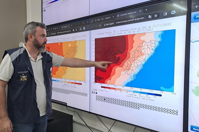 Semarh emite alerta para ‘Estado de Atenção’ em Alagoas devido à baixa umidade do ar