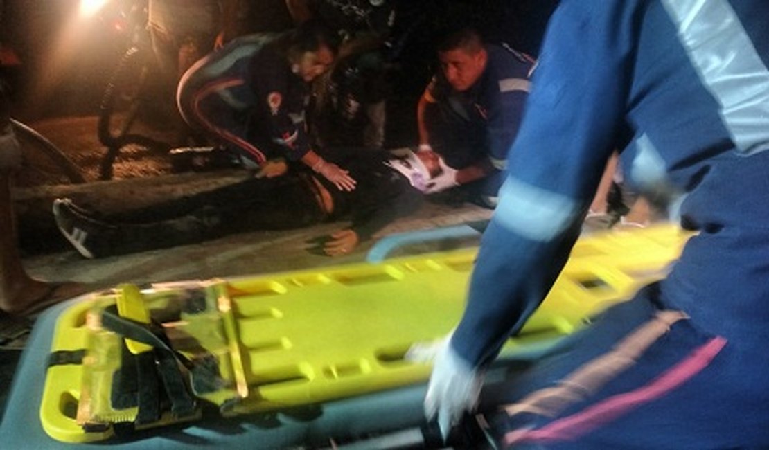 Ciclista atropela pedestre em trecho escuro da AL-220, em Arapiraca