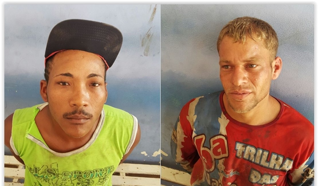 Força Tática e RP prendem dupla acusada de desmanchar moto roubada em Arapiraca