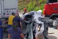 Motorista de caminhão-baú que fugiu após acidente com dois mortos na BR-101 é identificado pela Polícia Civil