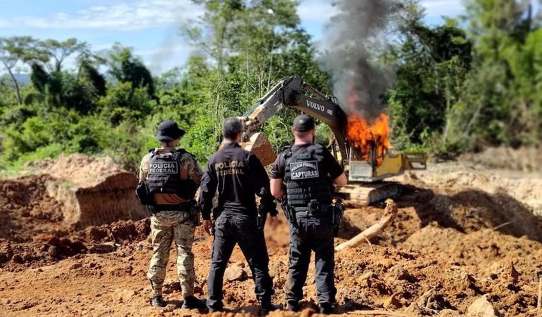Garimpeiros ameaçam 'meter bala' contra operação da PF e Ibama
