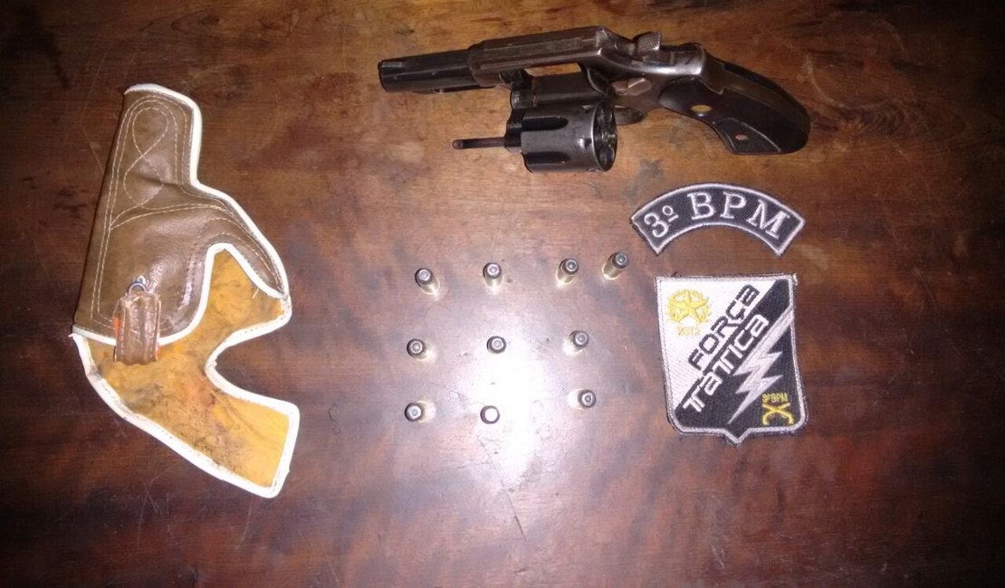 Homem é detido por porte ilegal de arma de fogo, em Arapiraca