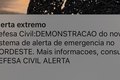 Alerta da Defesa Civil é acionado em celulares de Alagoas