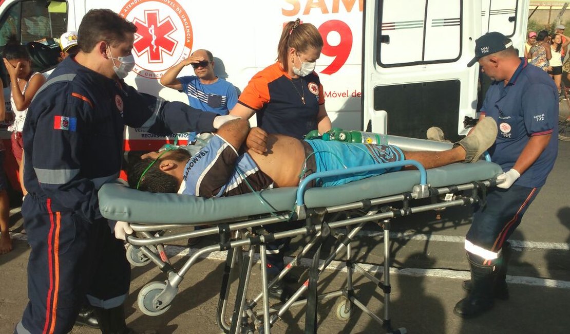 Homem baleado no Centro de Arapiraca morre no Hospital de Emergência do Agreste
