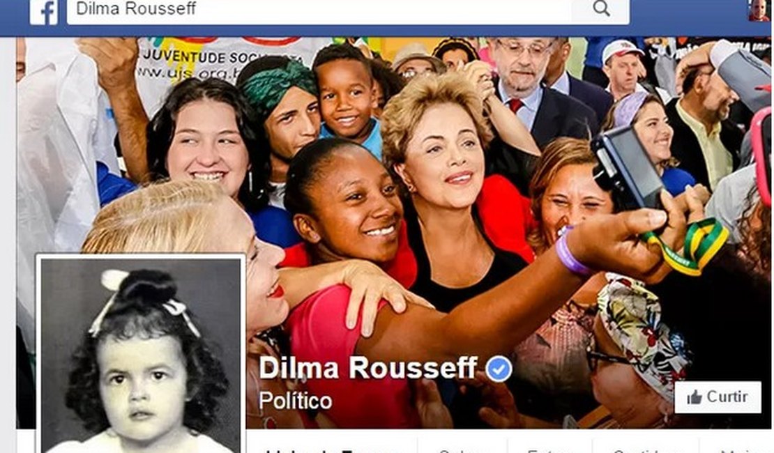 Perfil de Dilma no Facebook ganha foto da presidente quando criança