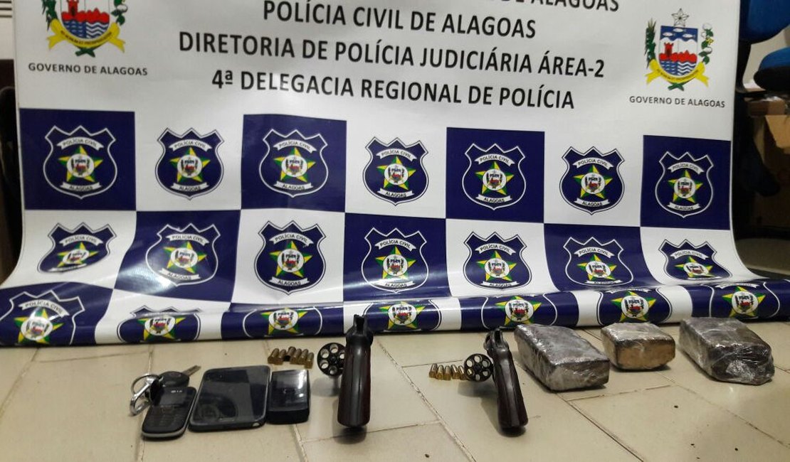 Operação apreende grupo suspeito de tráfico de entorpecentes no Agreste