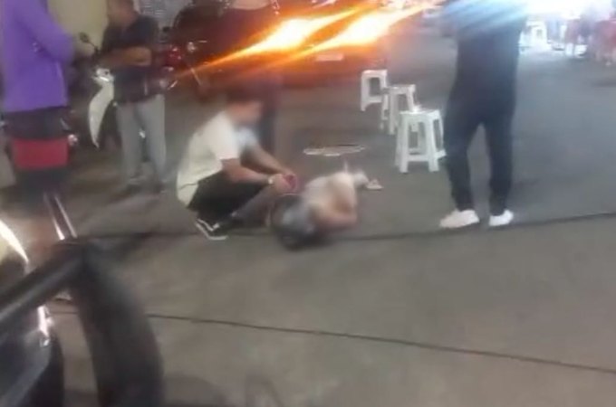 Parque Ceci Cunha: Motociclista fica ferida ao atingir cachorro solto na rua