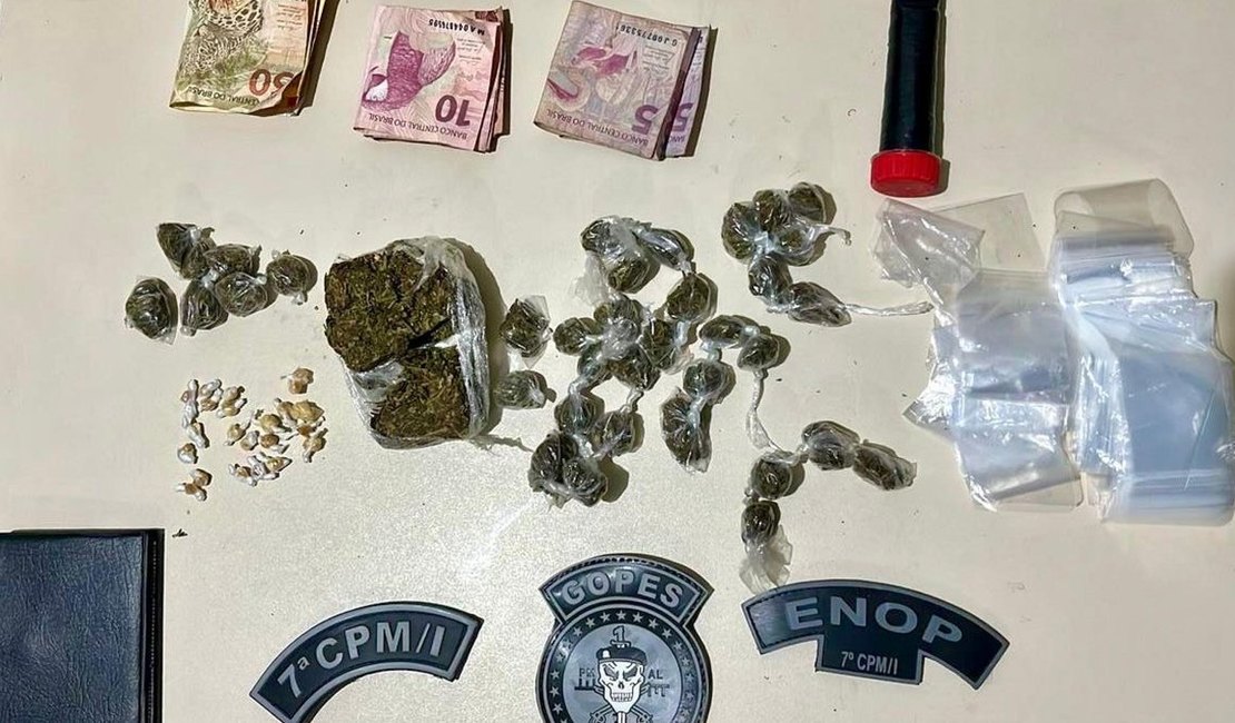 PM flagra tráfico de drogas e apreende veículos adulterados no Sertão alagoano