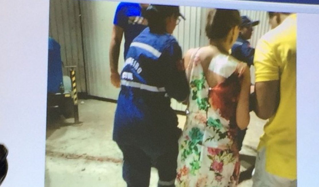 Vídeo mostra momento em que jovem baleada em festa de Réveillon chega ao evento