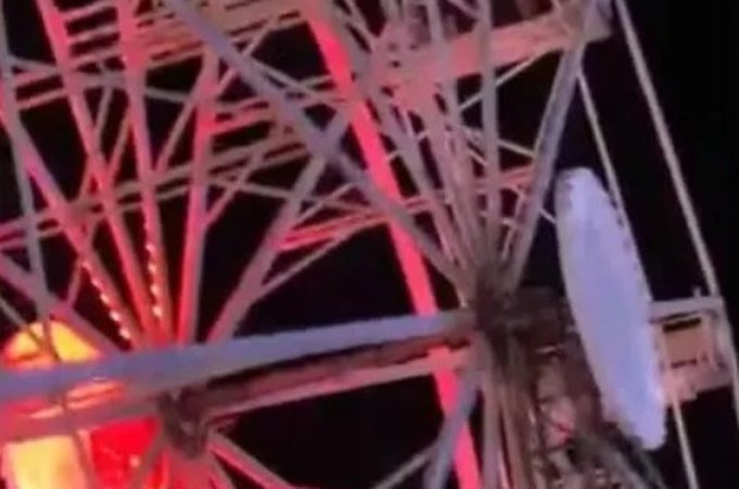 Criança fica ferida ao cair de roda gigante durante festa Junina