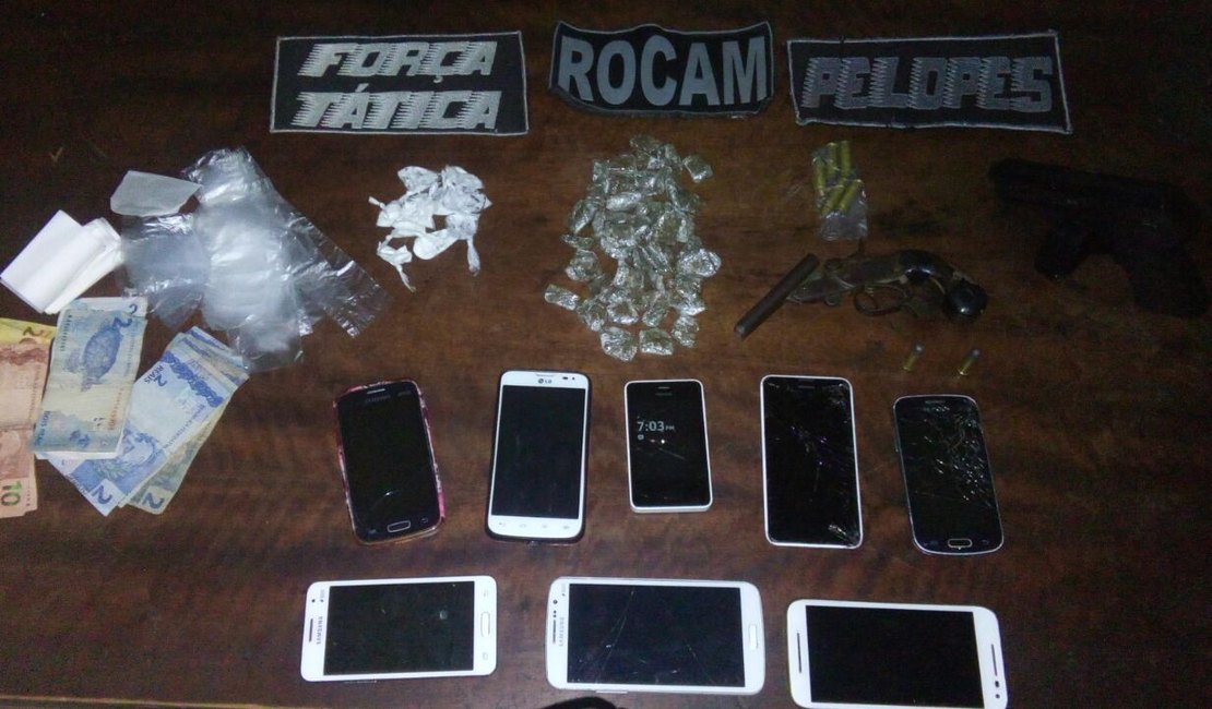 Ação conjunta captura jovens com drogas e produtos roubados em Arapiraca