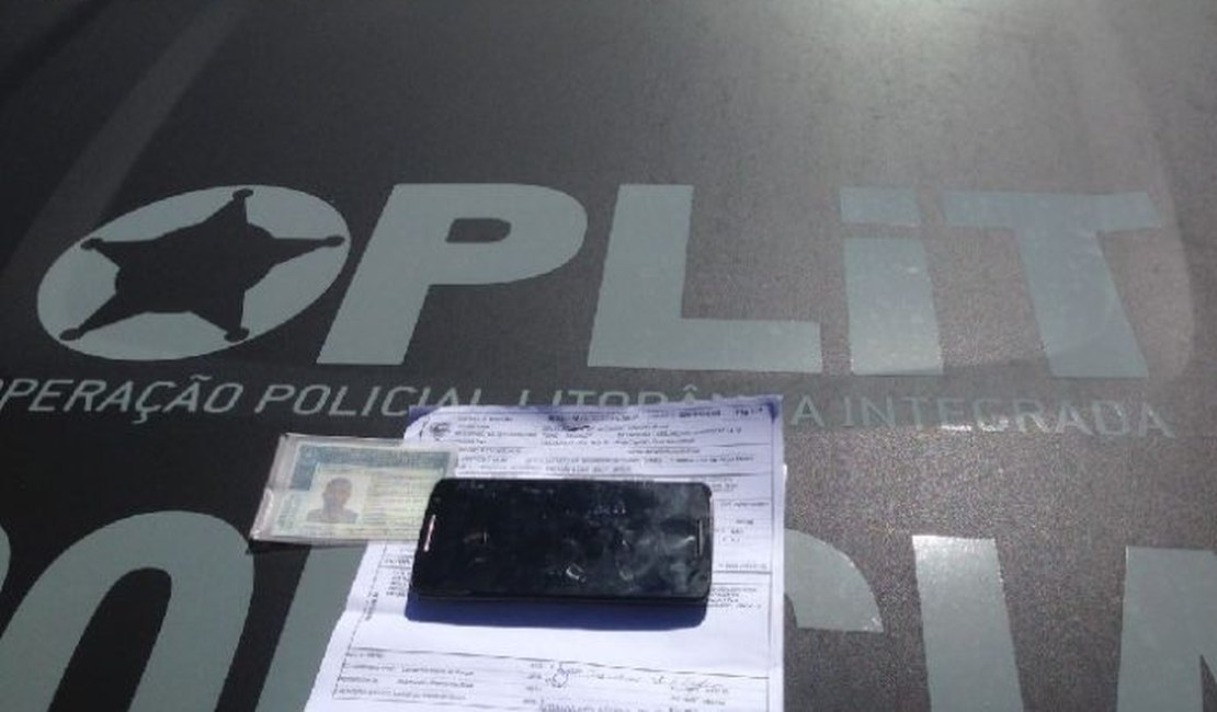 Polícia recupera celular roubado na parte baixa da capital