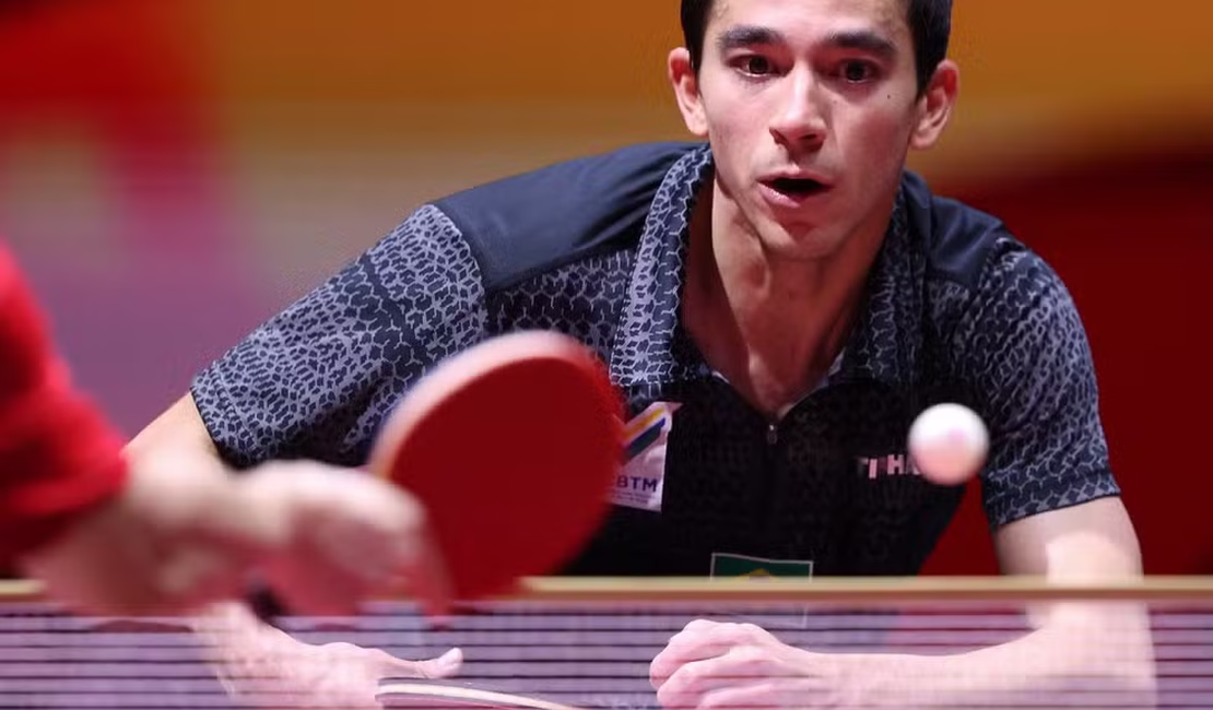 Brasileiro Hugo Calderano vence chinês e vai a inédita final do Mundial de tênis de mesa