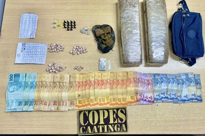 Policiais militares da Copes prendem traficante de drogas em Cacimbinhas