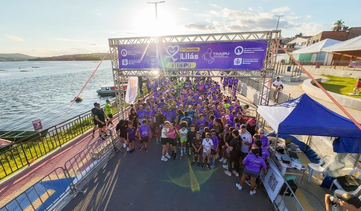 Corrida Agosto Lilás mobiliza centenas de traipuenses pelo fim da violência contra a mulher