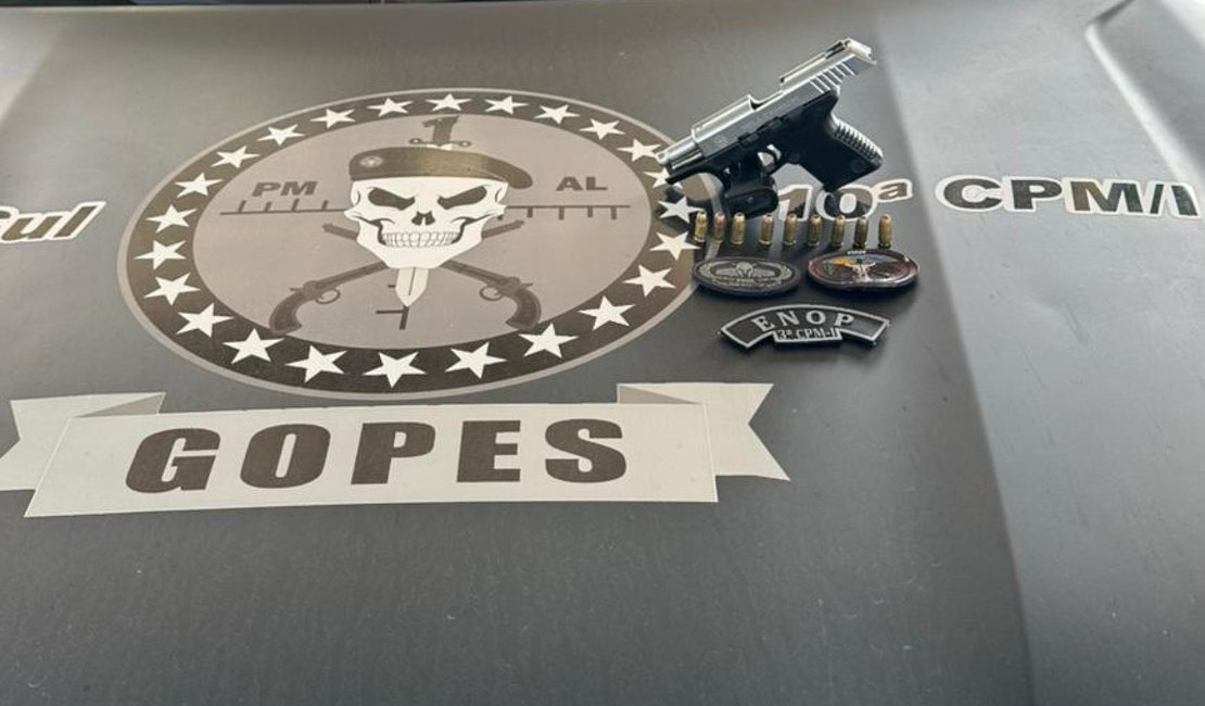 PM apreende duas pistolas e drogas em ações ostensivas na capital e interior de Alagoas