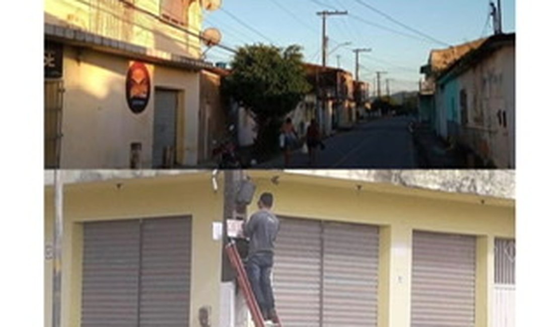 Moradores de São Miguel colocam faixas na cidade criticando a prefeitura