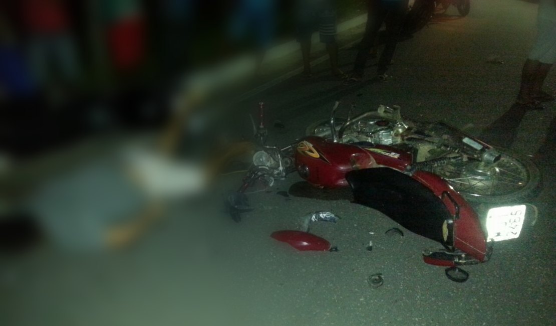 Grave acidente entre motos deixa um morto e dois gravemente feridos