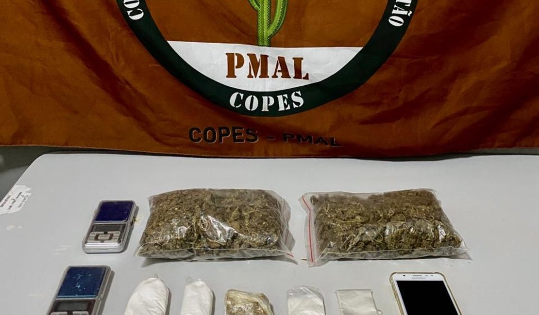 Polícia Militar retirou 23 armas de fogo e mais de 10 quilos de drogas das ruas em uma semana, em Alagoas