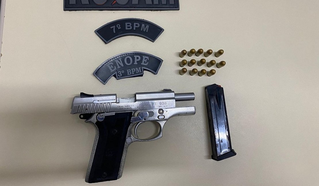 Prisões por tráfico e porte ilegal de arma de fogo são registradas pela PM no interior