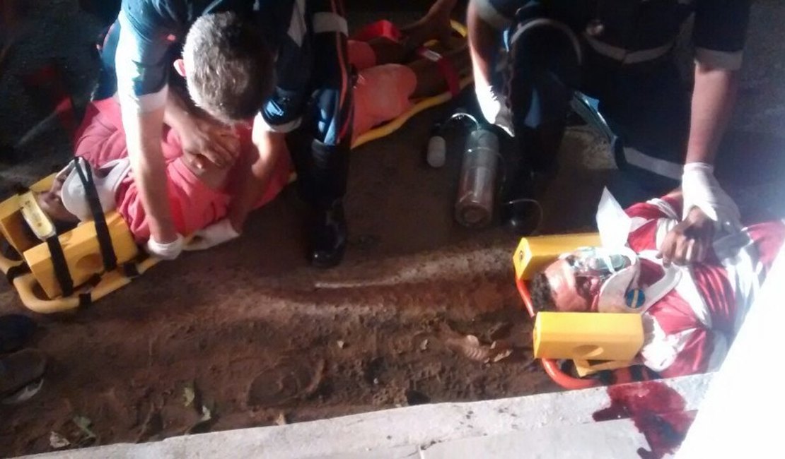 Motociclista perde o controle de veículo em lombada e colide com poste na Avenida Ceci Cunha