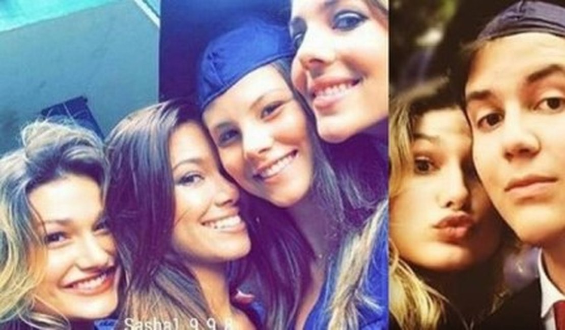 Orgulho da mamãe! Sasha Meneguel celebra formatura com amigos