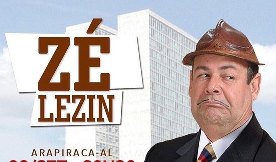 Zé Lezin estreia seu novo espetáculo nesta sexta (8), em Arapiraca