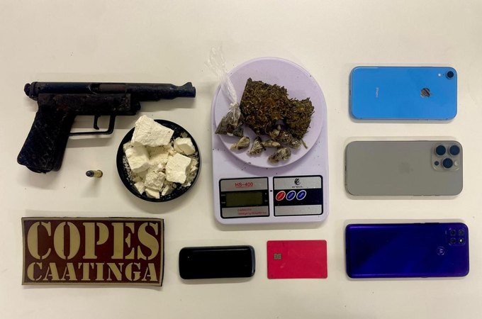 Ações da PMAL resultam em prisões por porte ilegal de arma, furto e tráfico de drogas