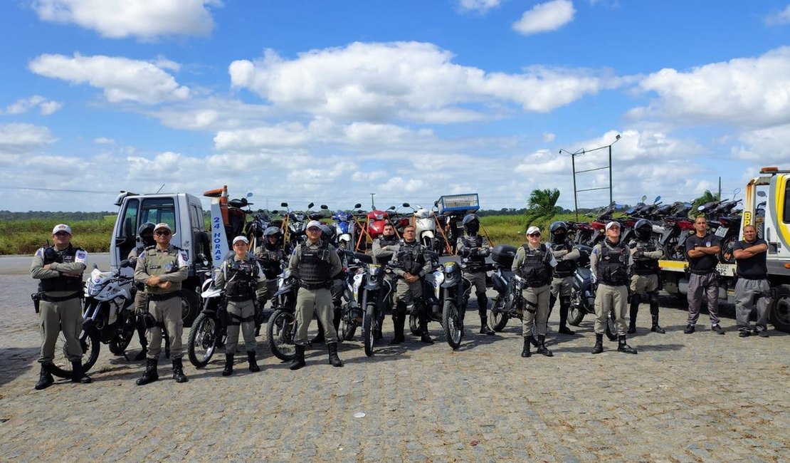 Operação da Polícia Militar recupera 10 motos com queixa de roubo no interior alagoano