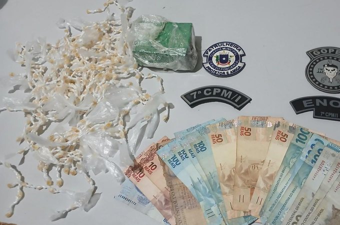 PM apreende arma de fogo e mais de 400 pedras de crack em municípios alagoano