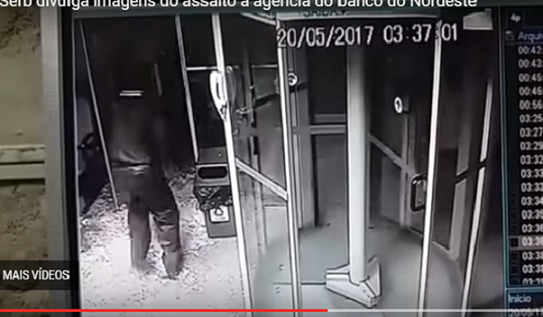 Vídeo. Polícia divulga imagens de assalto à agência bancária no Sertão de AL