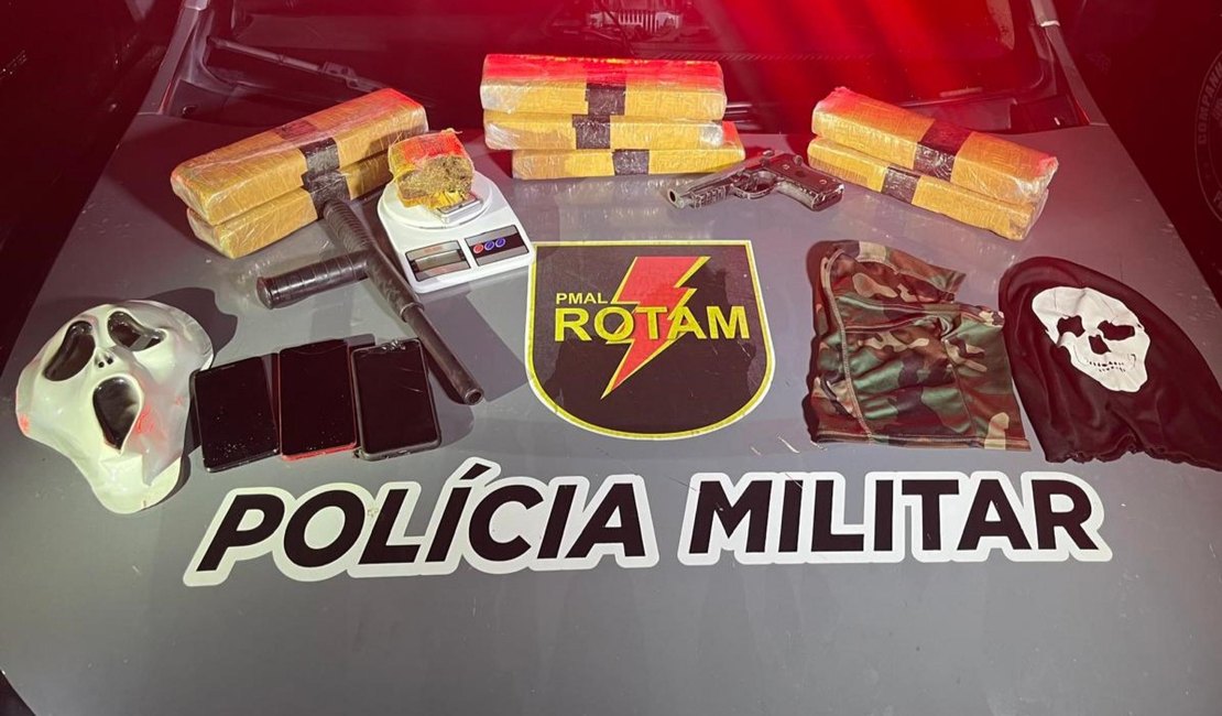 Em ações de combate ao tráfico, PM prende 3 pessoas na parte alta de Maceió