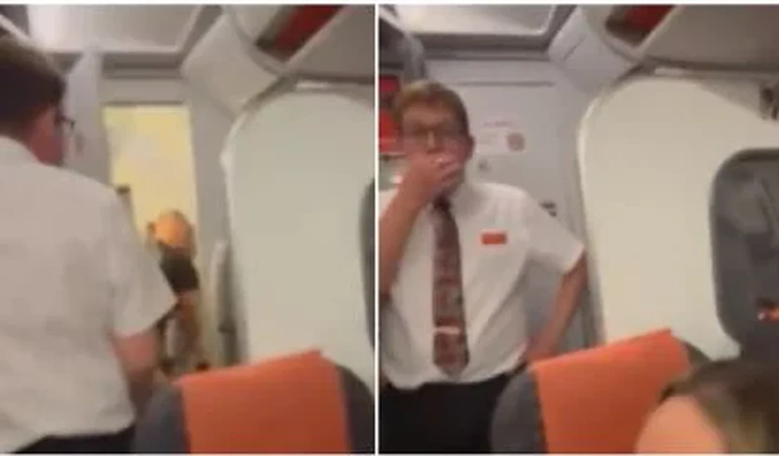 VÍDEO: Comissário abre porta do banheiro e flagra casal transando durante voo na Europa