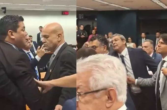 Deputados brigam durante reunião da comissão de Segurança com Lewandowski