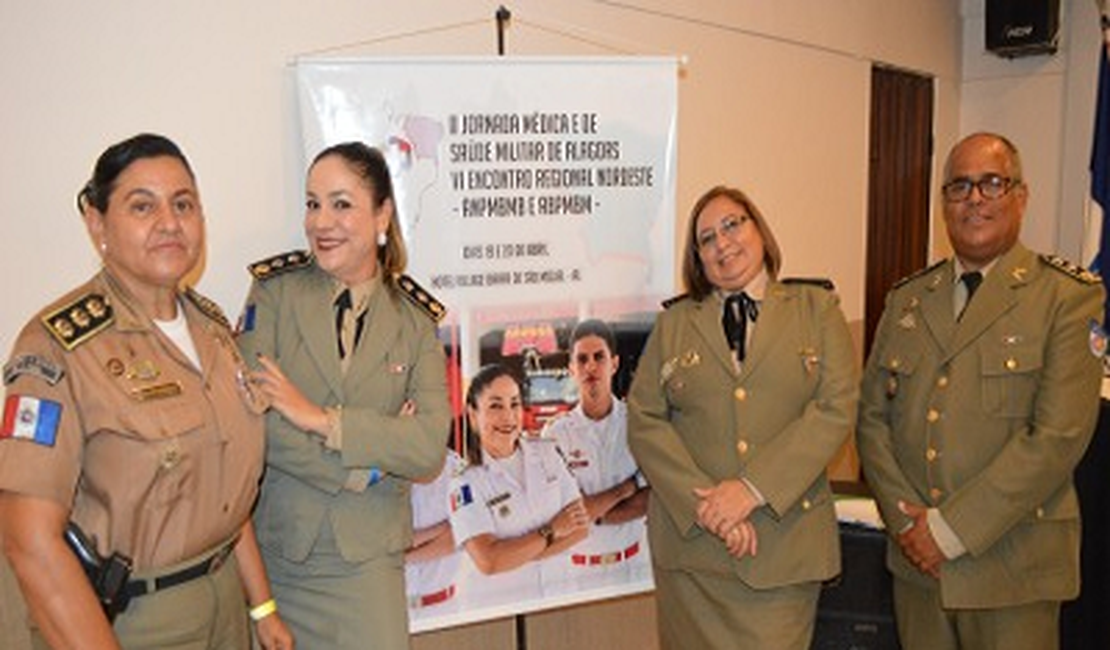 Oficiais da PMAL participam da 2ª Jornada Médica e de Saúde Militar de Alagoas
