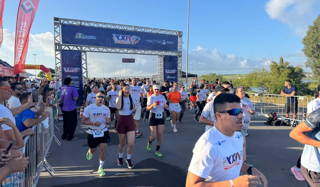 Corrida da Emancipação marca início das festividades pelos 101 anos de Arapiraca, na manhã desta quinta-feira, 30