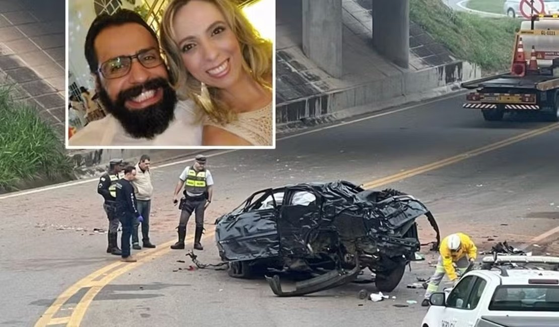 Casal de Brasília morre após carro cair em ribanceira no interior de SP